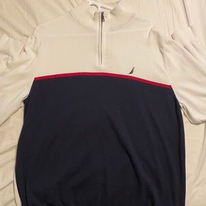 Men’s Nautica Turtleneck Half Zip Sweater Size XL